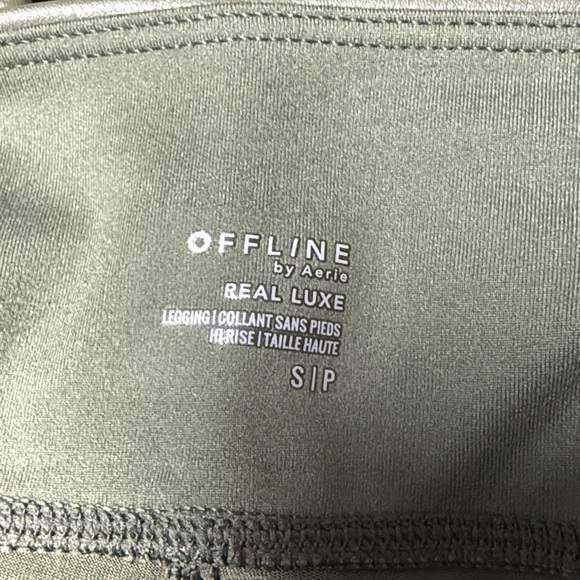 Aerie Olive Faux Leather High-Rise Leggings - Picture 5 of 8